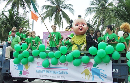 The Father Ray Foundation had one of the biggest floats.